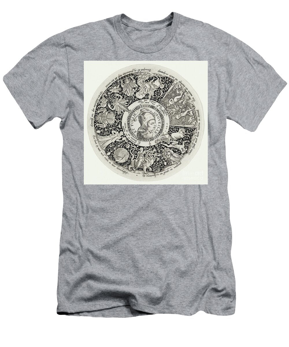 Pride and Folly Illustration From Grand Voyages 1596 By Theodor De Bry 1528 1598 Theodor De Bry T-Shirt