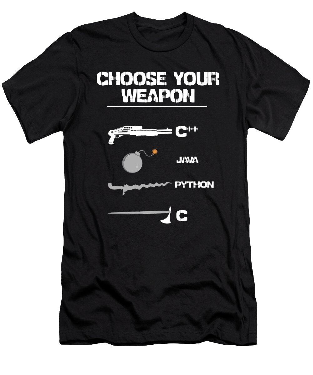 Programmer Weapon Funny Shirtom T-Shirt