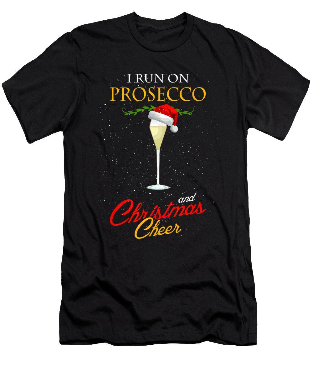 Prosecco and Christmas Cheer Seumas Isabel T-Shirt