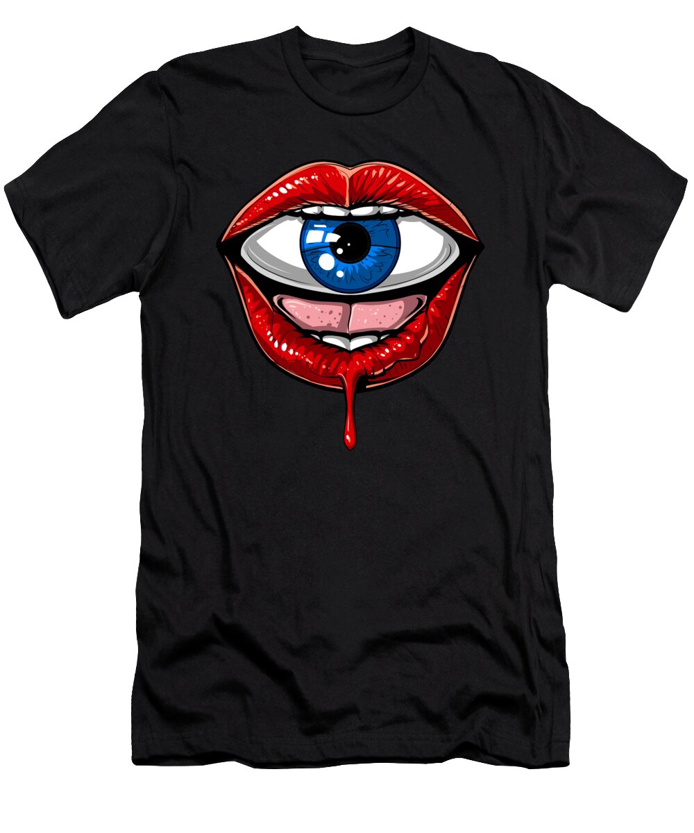 Psychedelic Lips Nikolay Todorov T-Shirt