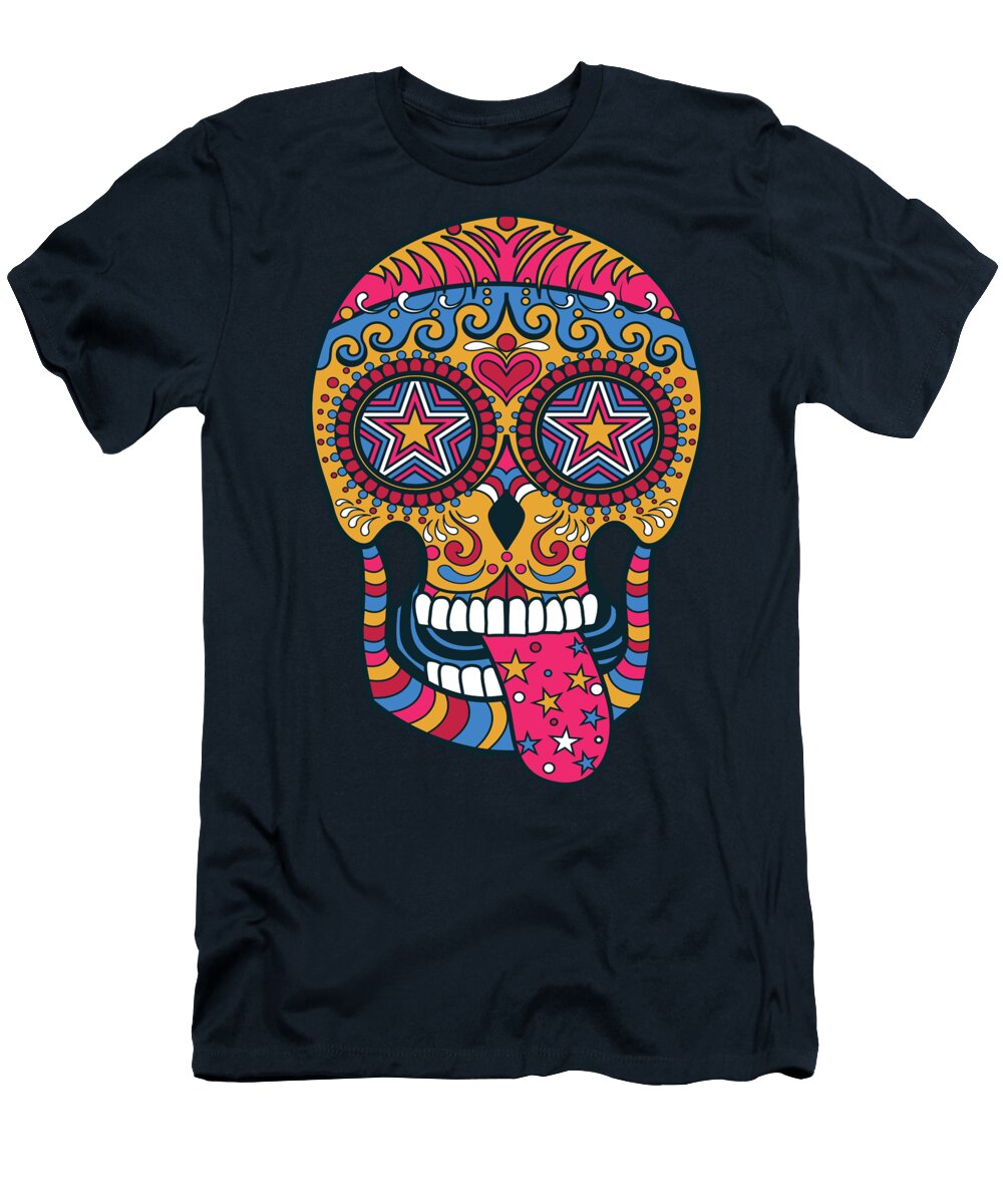 Psychedelic Mad Skull Peter Awax T-Shirt
