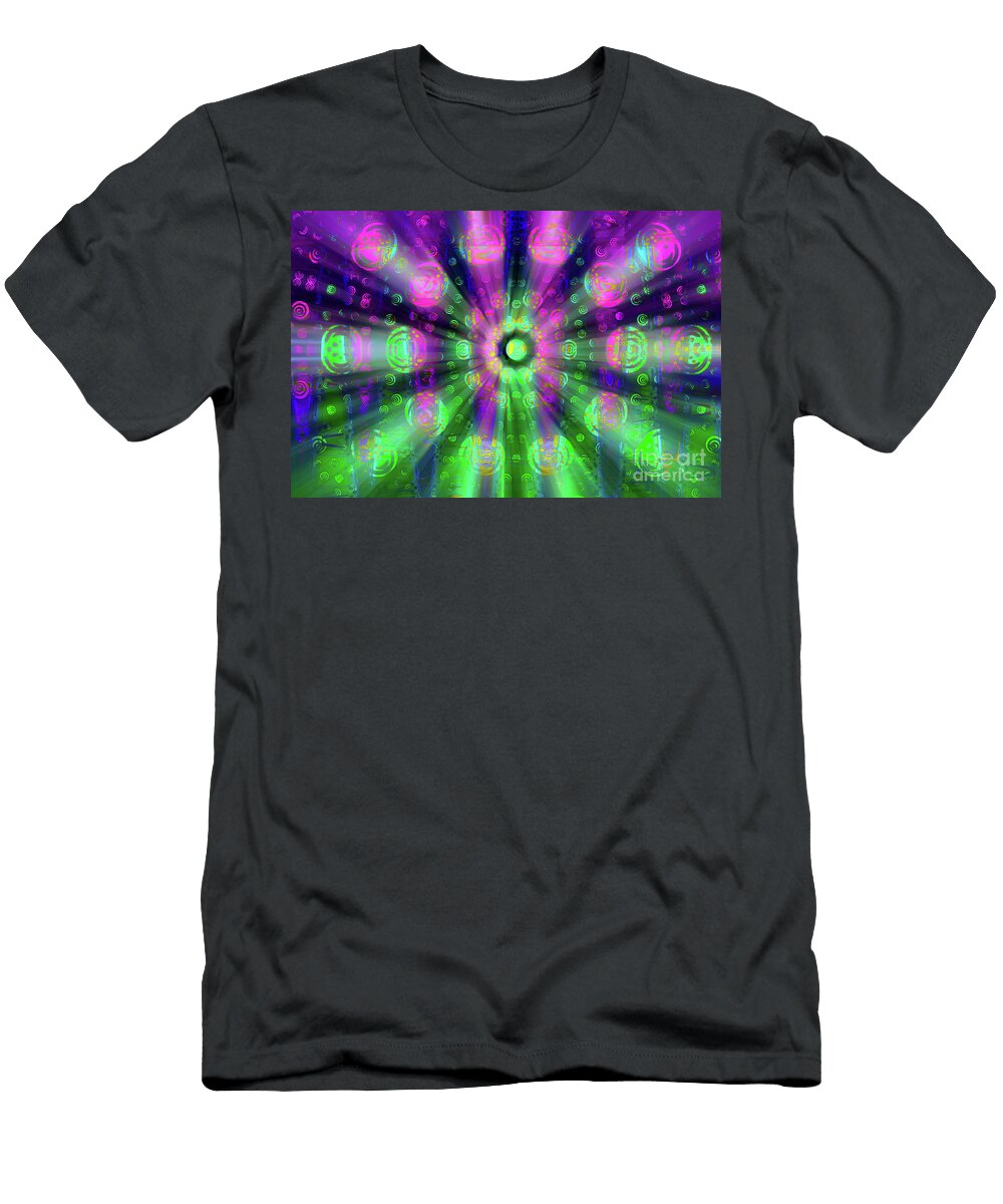 Psychedelic Sci Fi Burst Jonathan Welch T-Shirt