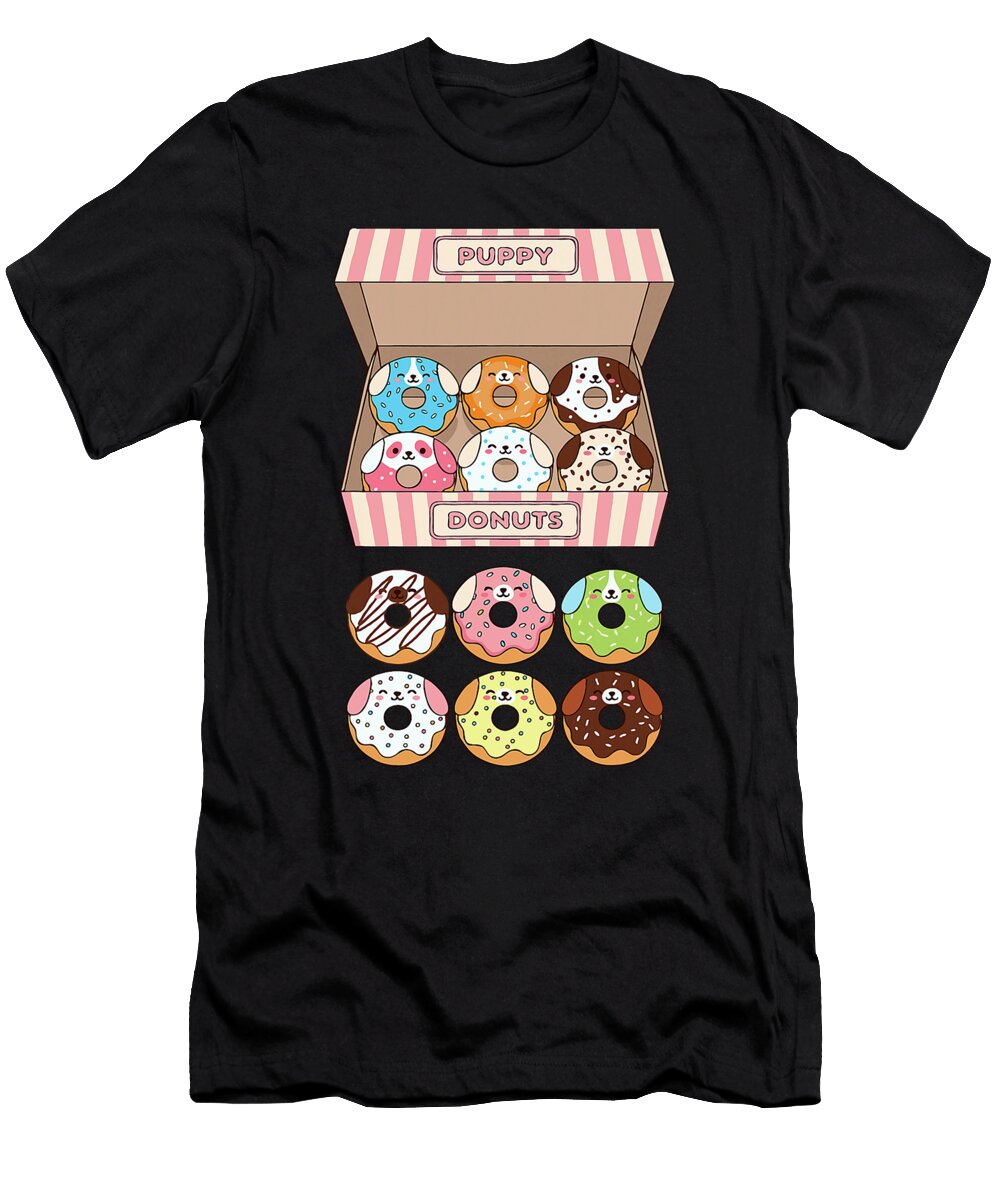Puppy Donuts Pastry Dog Lover Cute Doughnut Dogs Studi Alex T-Shirt