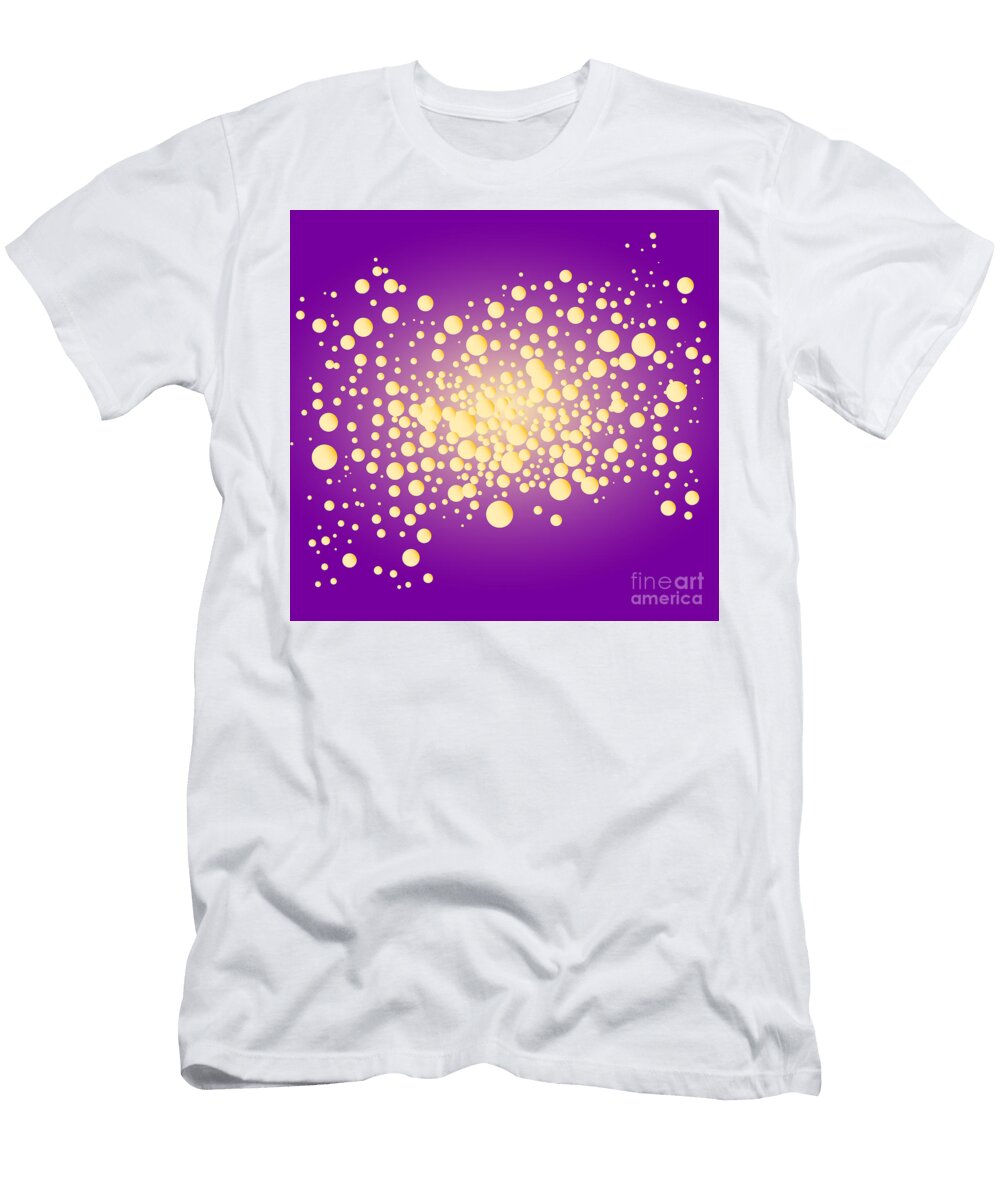 Purple Bubble Background Bigalbaloo Stock T-Shirt