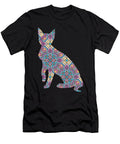Purple Patterned Cat Me T-Shirt