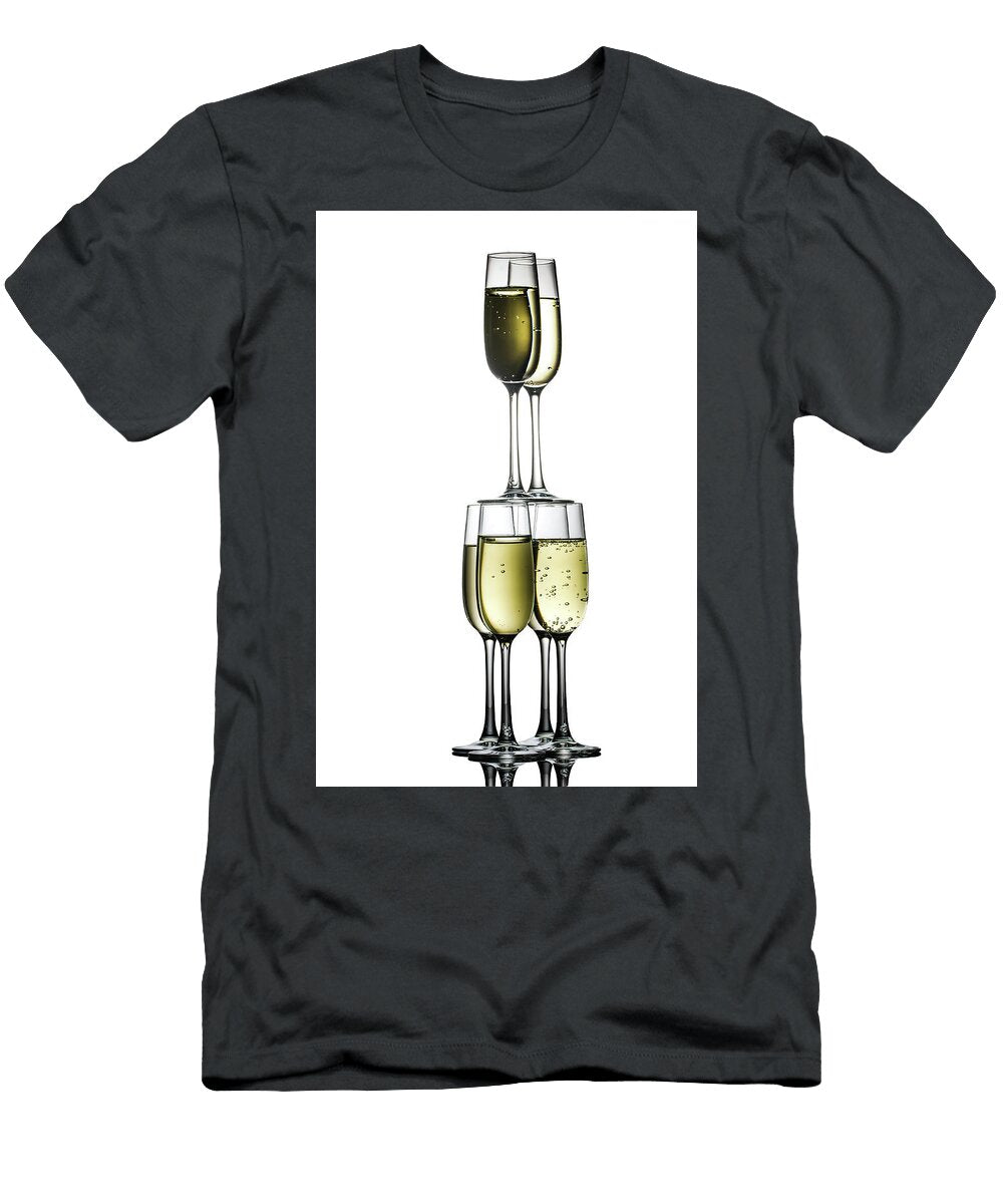Pyramid of Champagne Glasses Oleg Yermolov T-Shirt