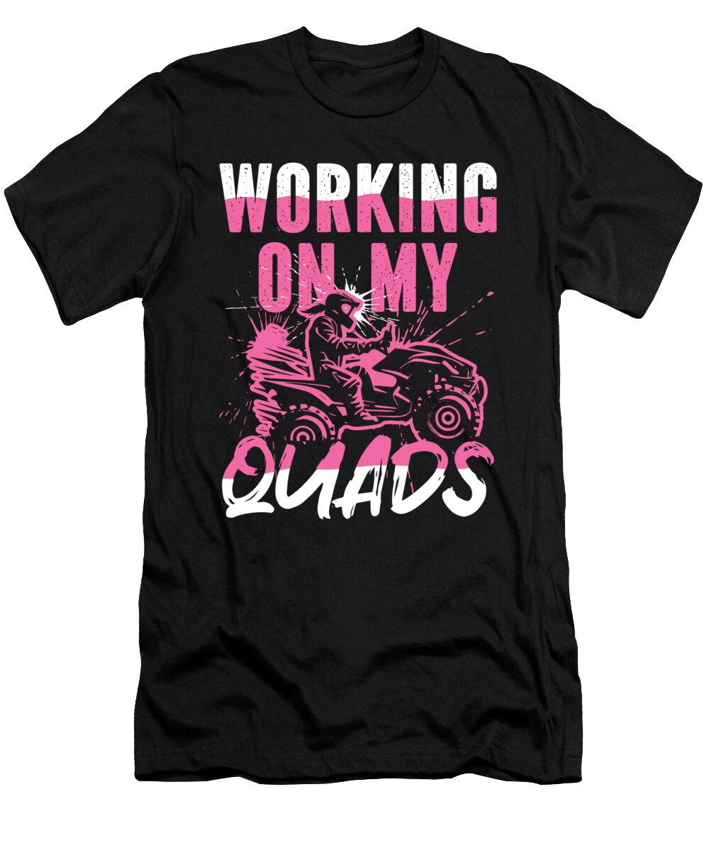 Quad Bike Riding Girl Funny Atv Girls Me T-Shirt