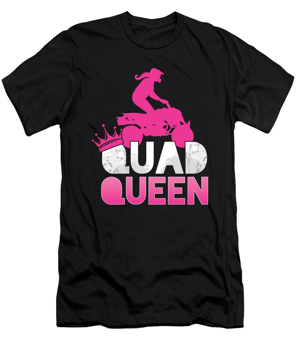 Quad Queen Atv Rider Girl Mom Mother Offroad Gift Thomas Larch T-Shirt