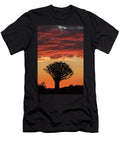 Quiver Tree Silhouetted At Sunset Quiver Tree Forest Ann Steve Toon Natureplcom T-Shirt