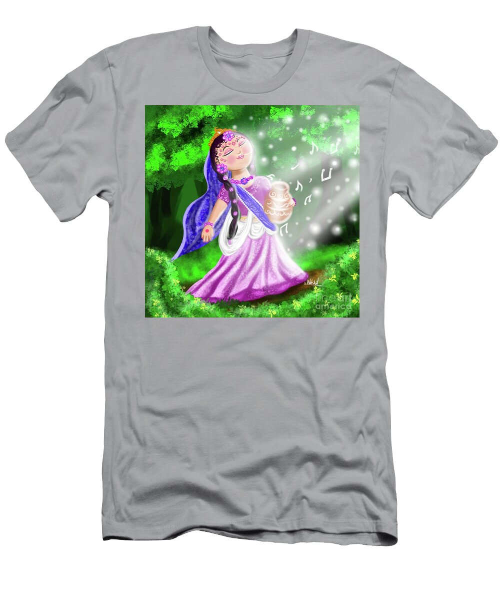 Radha Ji Digital Art Design Nikhil Mishra T-Shirt