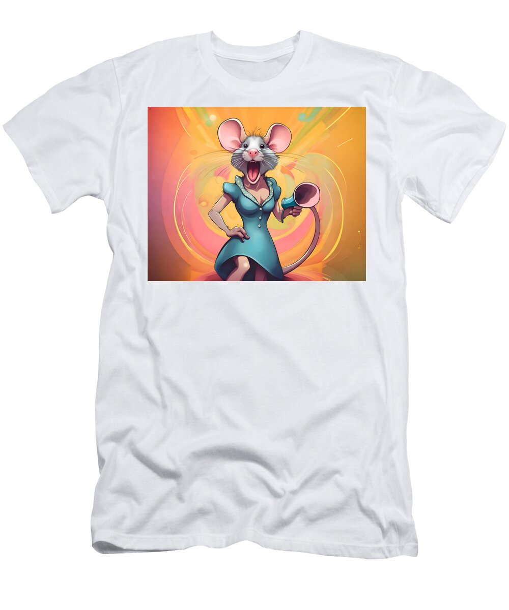 Rah Rah Rat Face Michele Gandee T-Shirt