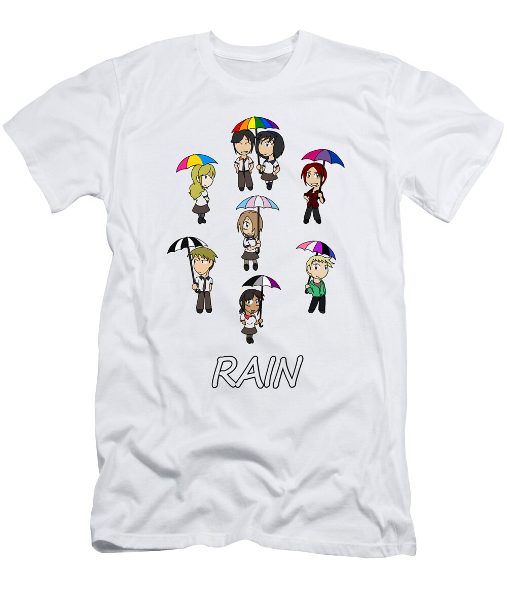Rain Chibi Cast Dewitt Koepp T-Shirt