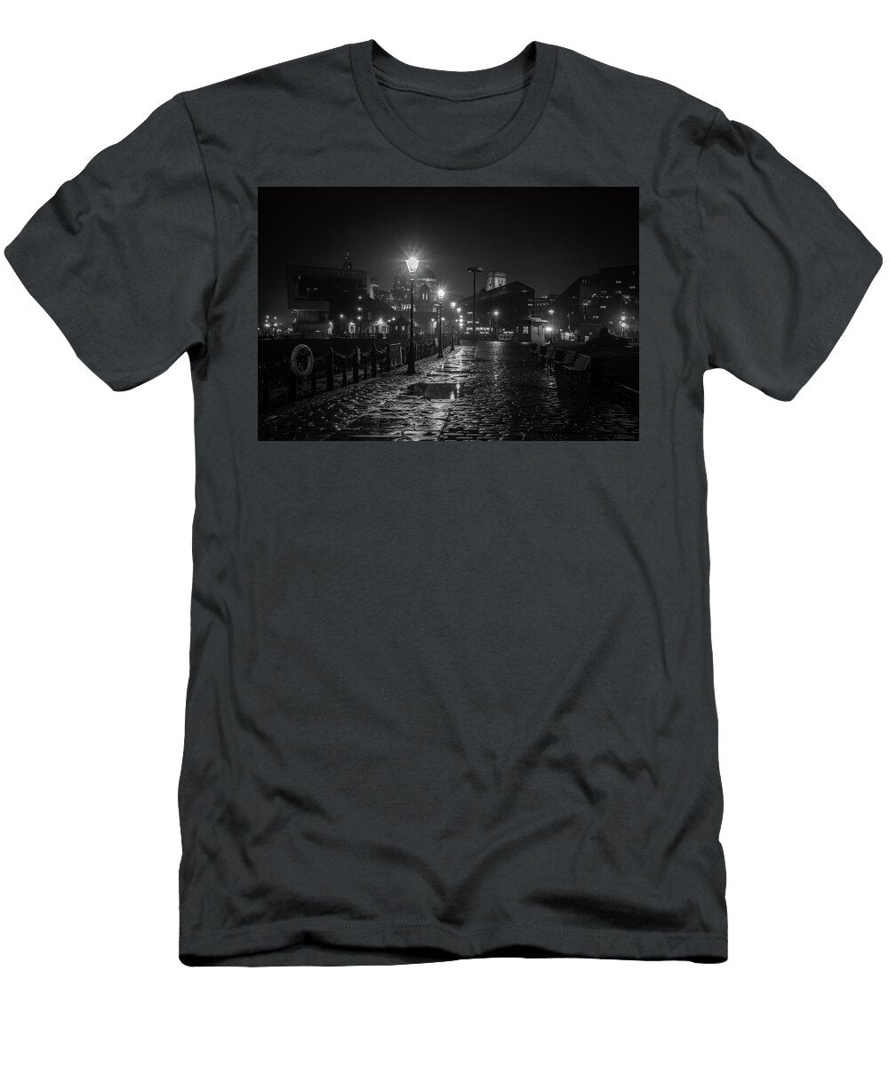 Rain Soaked Liverpool Waterfront Paul Madden T-Shirt