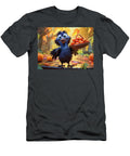 Raven Harvesting Apples and Pumpkins in Autumn Art Momente T-Shirt