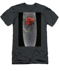 Red Flower in Bubbly Glass Tetiana Lobas T-Shirt