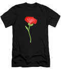 Red Poppy Blooming Watercolor Botanical Minimalism Irina Sztukowski T-Shirt