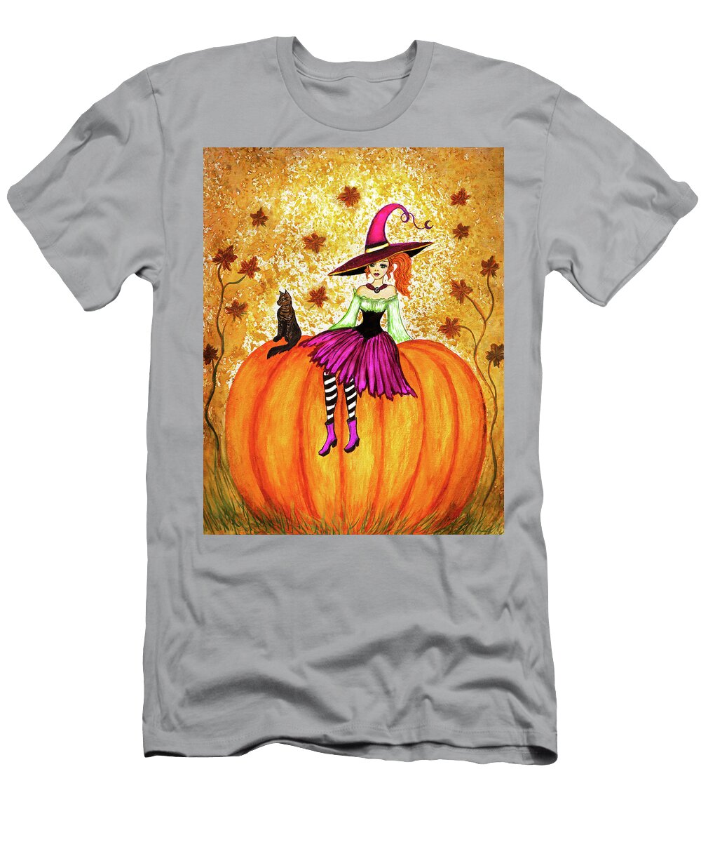Redhead Witch Is Ready for Autumn Lilia Dalamangas T-Shirt