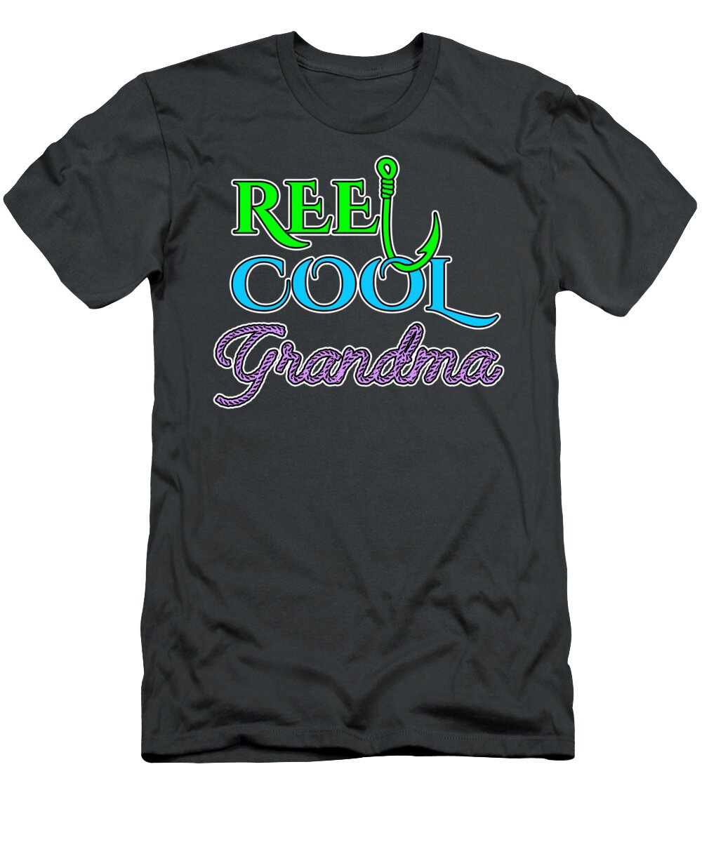 Reel Cool Grandma Typography Reel Cool Art T-Shirt