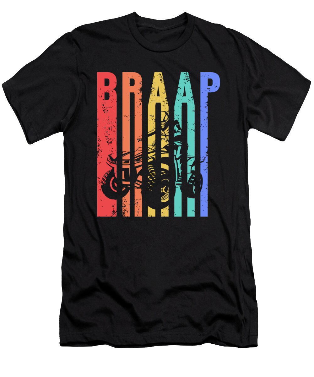Retro Brap Atv Quad Offroad Extreme Sports Gift Thomas Larch T-Shirt