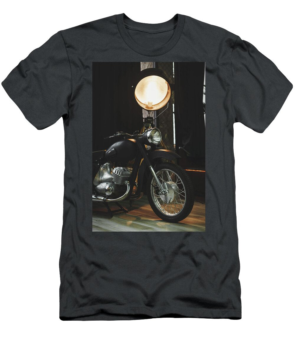 Retro Motorcycle in the Room Vintage Motorcycles T-Shirt