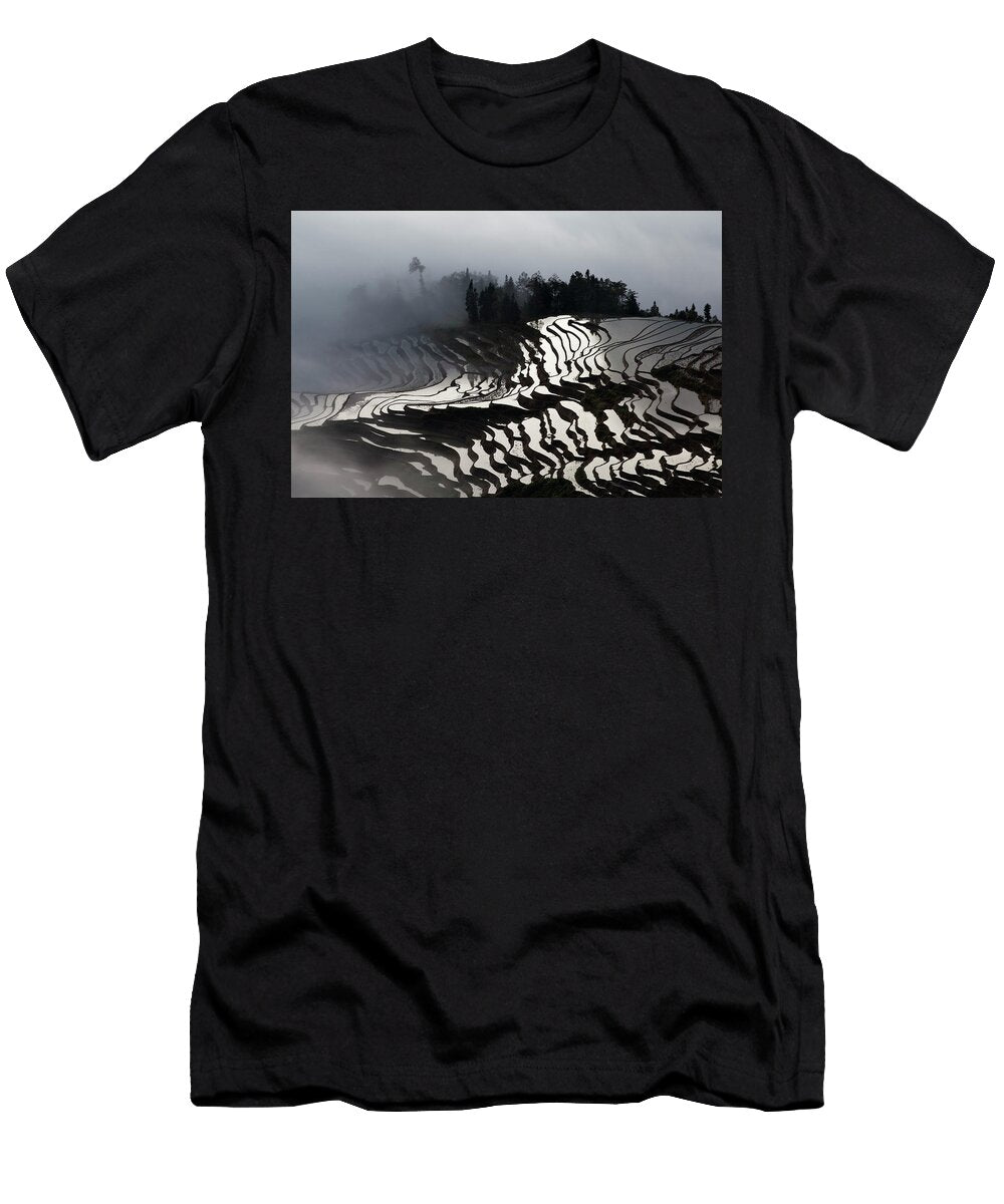 Rice Terraces Yunnan China Andrea Pozzi T-Shirt