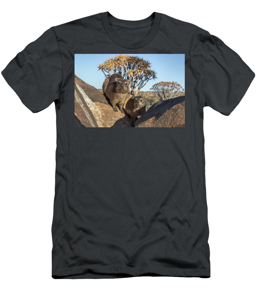 Rock Hyrax Quiver Tree Forest Keetmanshoop Ann Steve Toon Natureplcom T-Shirt