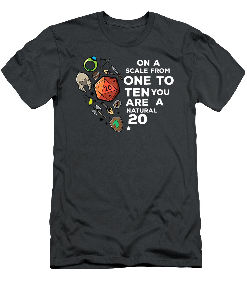Roleplaying Rpg Valentines Day Anniversary D20 Couple Lukase Rubie T-Shirt