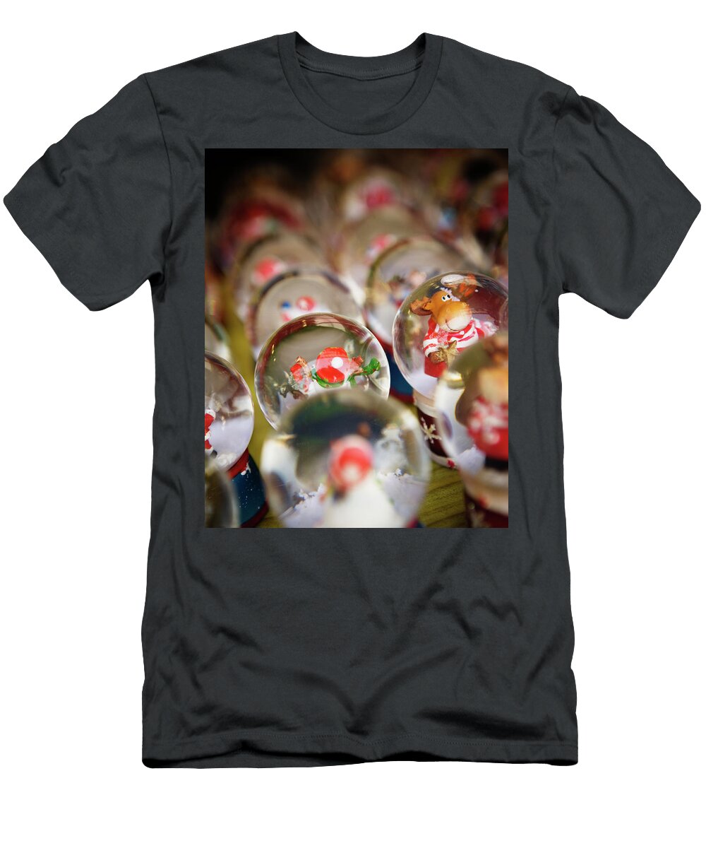 Rows of Colorful Cartoonish Characters Ron Koeberer T-Shirt