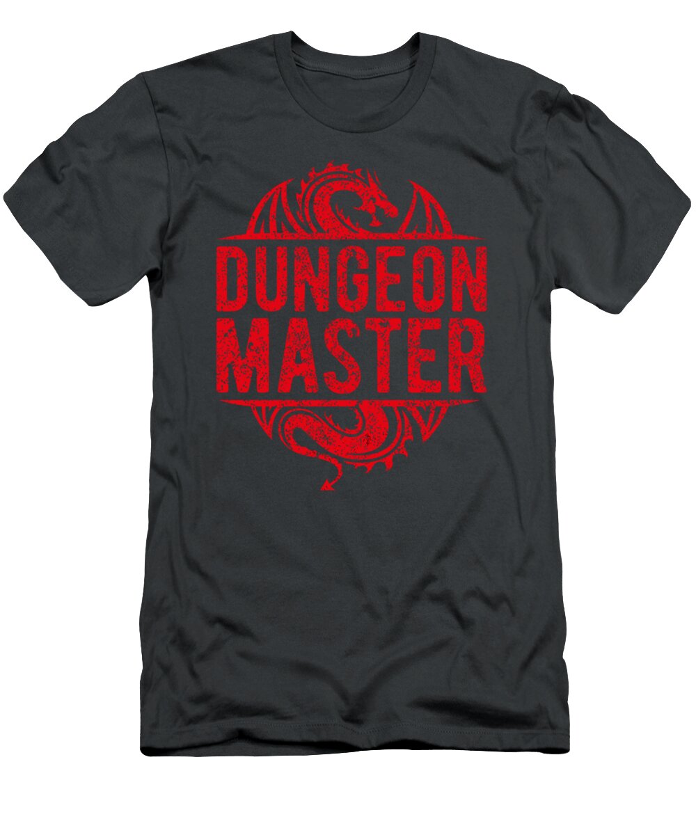 Rpg Wear D20 Dungeons Game Retro Gear Dice Master Dragons Regani Haile T-Shirt