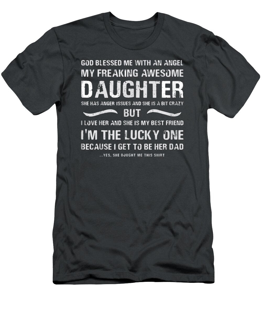 Rs Day From Daughter Blessed Lucky Dad1 Mohamm Anina T-Shirt