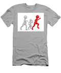 Running to Be the First and Win Toon Men Compete Conceptual Michal Bednarek T-Shirt