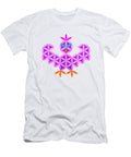 Sacred Bird Bird of Life Pose Pink Laszlo Toth T-Shirt