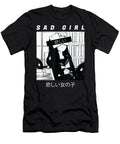 Sad Anime Girl Japanese Babe Otaku Cool Gift Dnt Prints T-Shirt