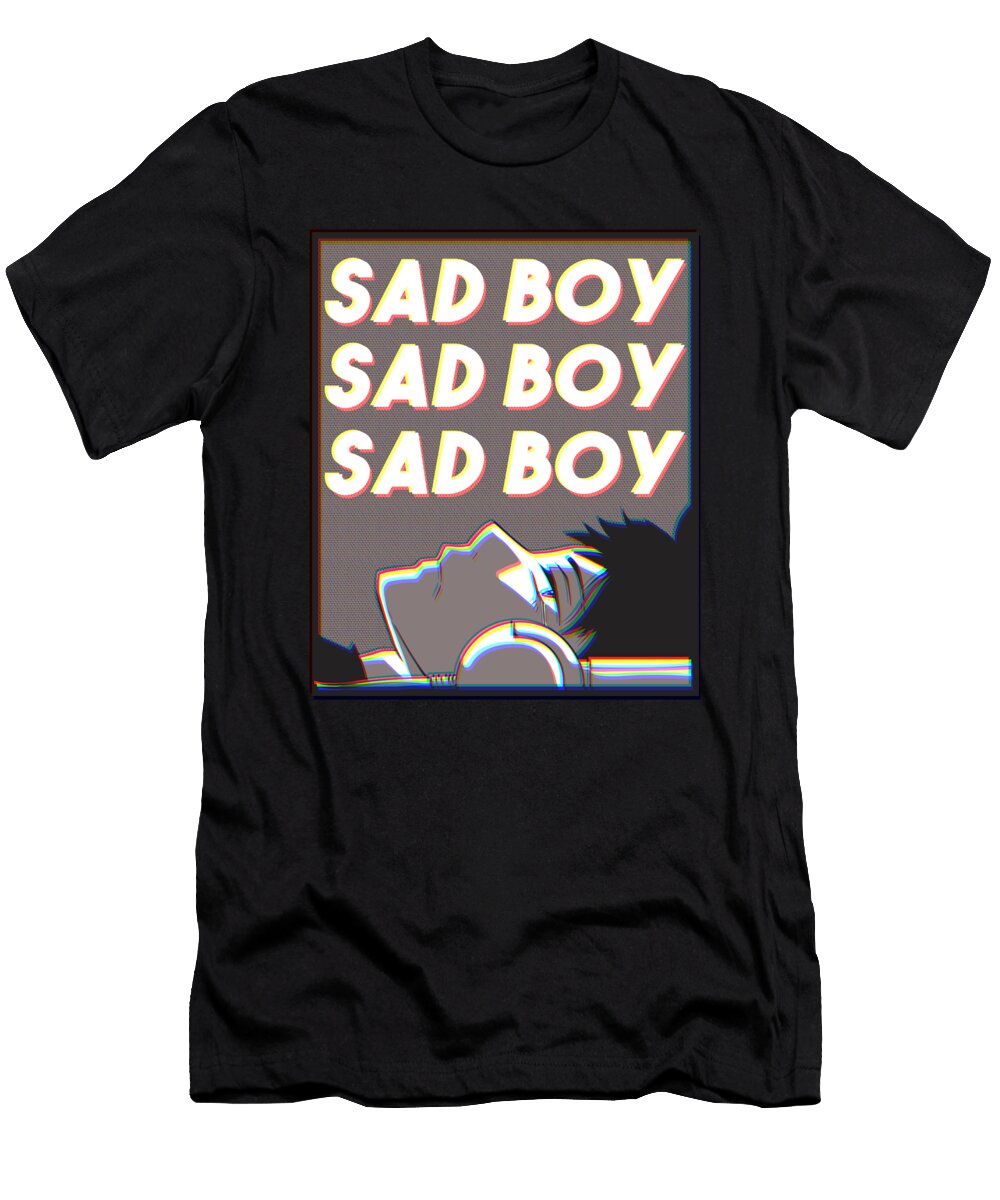 Sad Boy Anime Gift Zimstarus T-Shirt