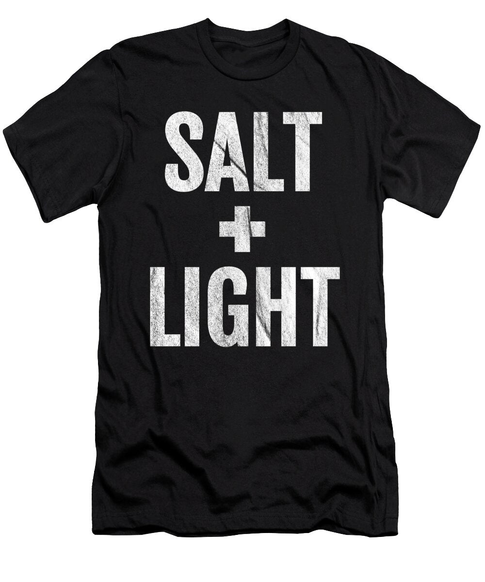Salt Light Cross Bible Christian Matt 513 17 Text White Diss Henry B T-Shirt