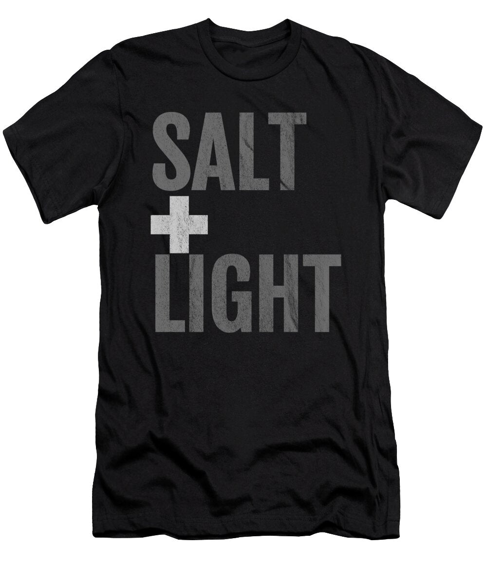 Salt Light Cross Bible Christian Matt 513 17 White Diss Henry B T-Shirt