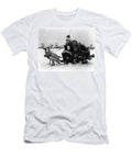 Santa Claus and Sled Drawn By White Photo Researchers T-Shirt