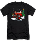 Santa Clause Riding Monster Red Truck Xmas Tree Zyneu Gangd T-Shirt