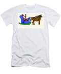 Santas Blue Sleigh Norma Appleton T-Shirt