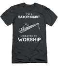 Saxophonist Worship Funny Hilarious Musician Saxophonist T-Shirt