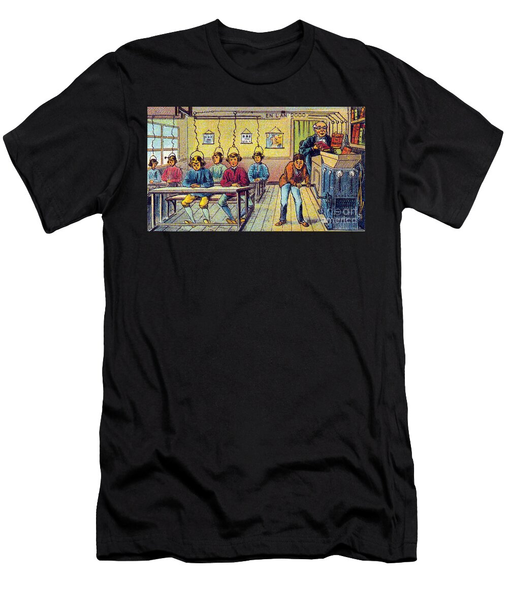 School 1900s French Postcard Science Source T-Shirt