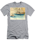 Scooter Fishing Boat Nautical Chart Map Art Cathy Peek T-Shirt