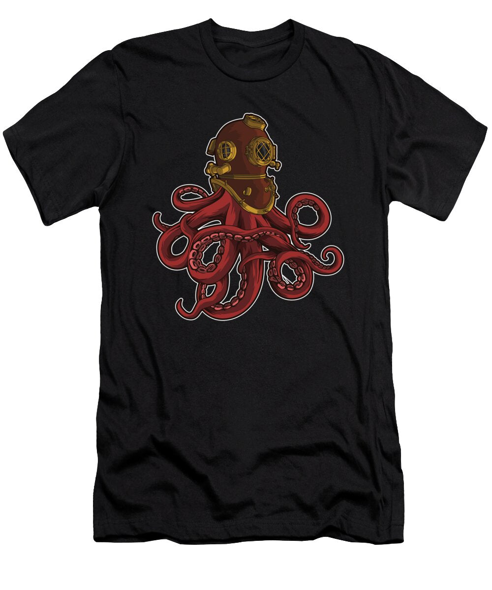 Scuba Octopus Deepsea Diving Mister T-Shirt
