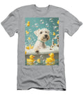 Sealyham Terrier Dog Frolicking in a Bubbly Bathtub Adrien Efren T-Shirt