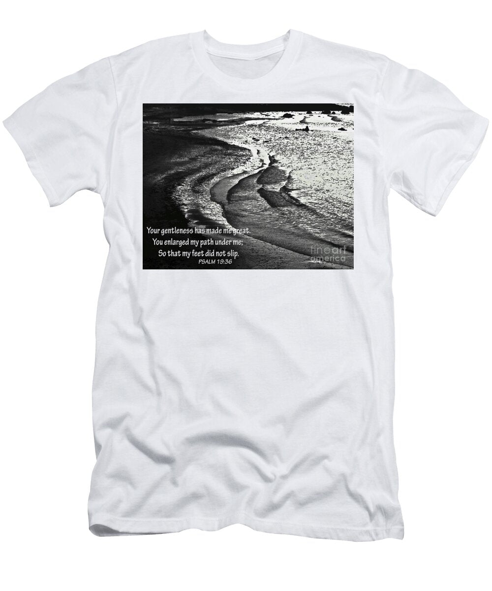 Seascape Illustrated with Bible Verse Psalm Carol F Austin T-Shirt