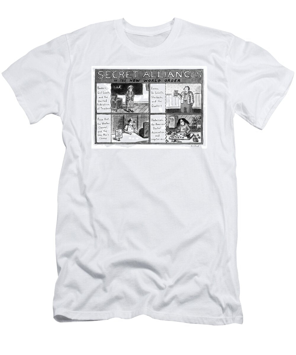 Secret Alliances of the New World Order Roz Chas T-Shirt