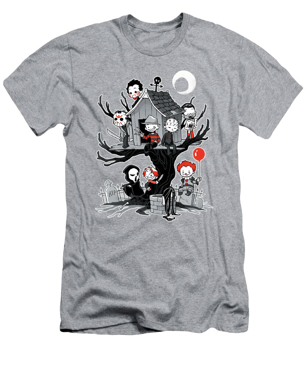 Serial Killer Horror Halloween Chibi Sibainu T-Shirt