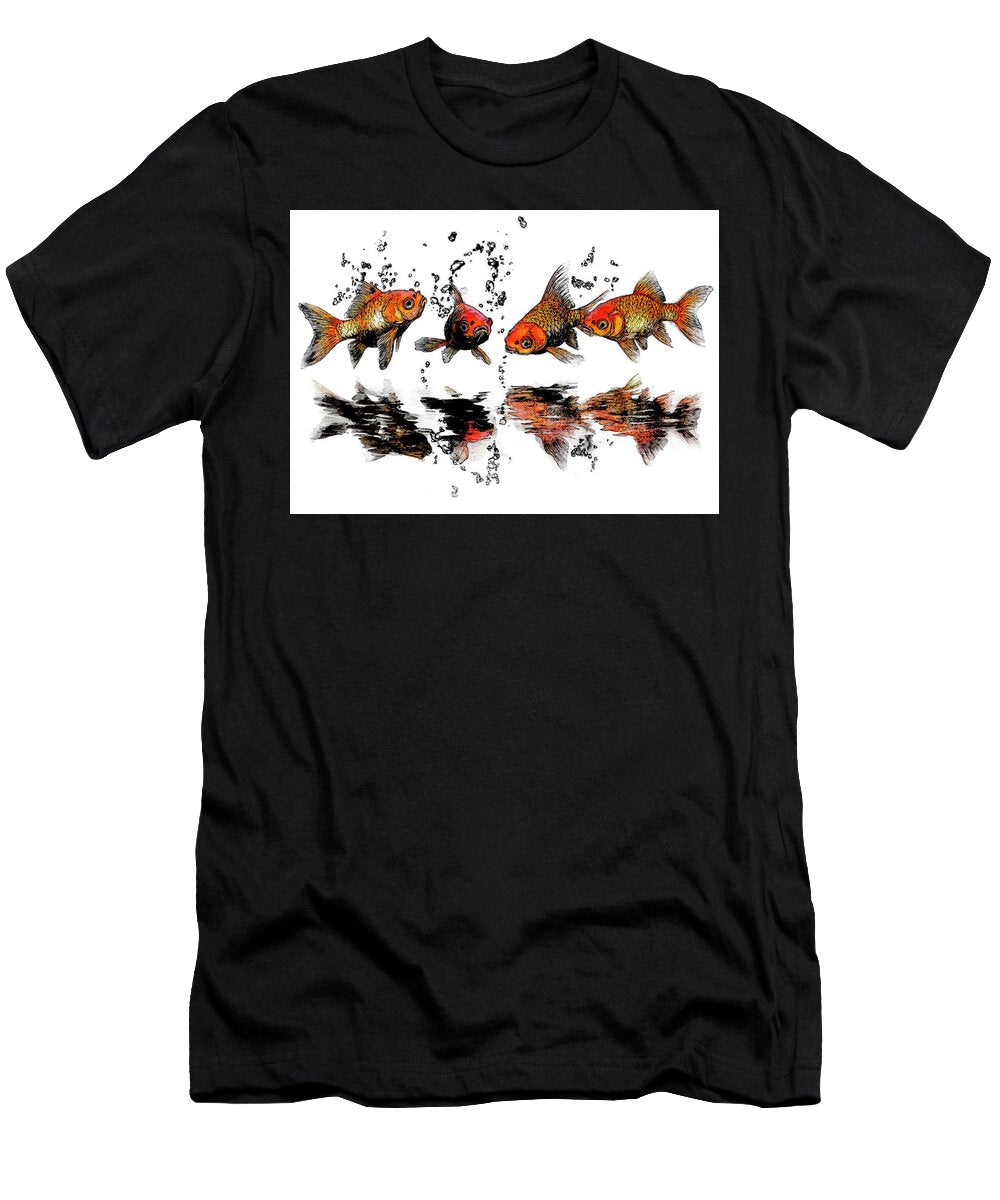 Seven Bubbly Goldfish Giunia Sigworth T-Shirt