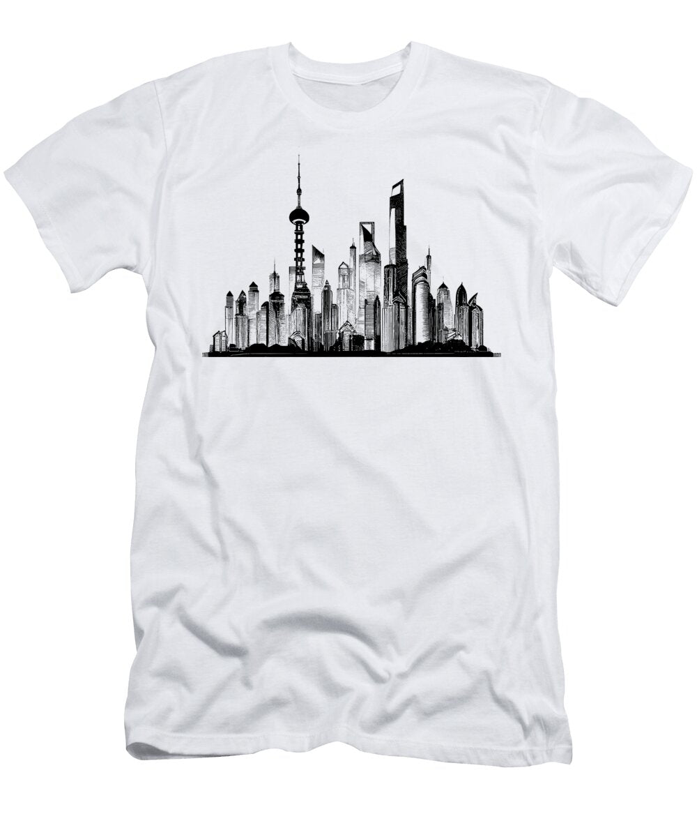 Shanghai Abstract Art Happy Living T-Shirt
