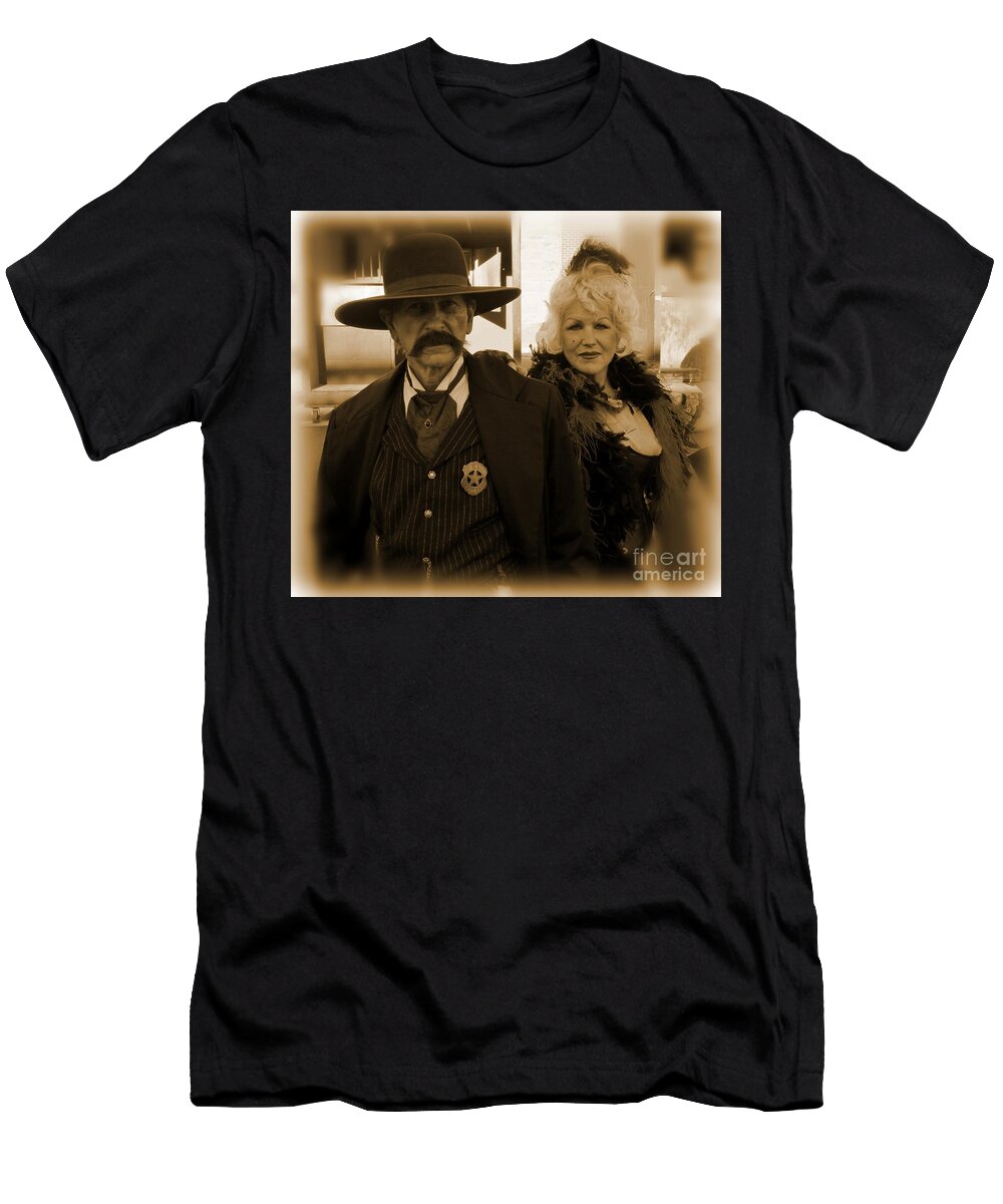 Sherrif and the Saloon Gal John Malone T-Shirt